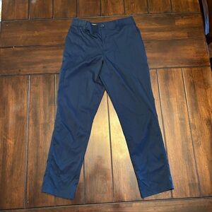 Under Armour Boy’s Golf Pants Navy Blue Adjustable Waist Size 14